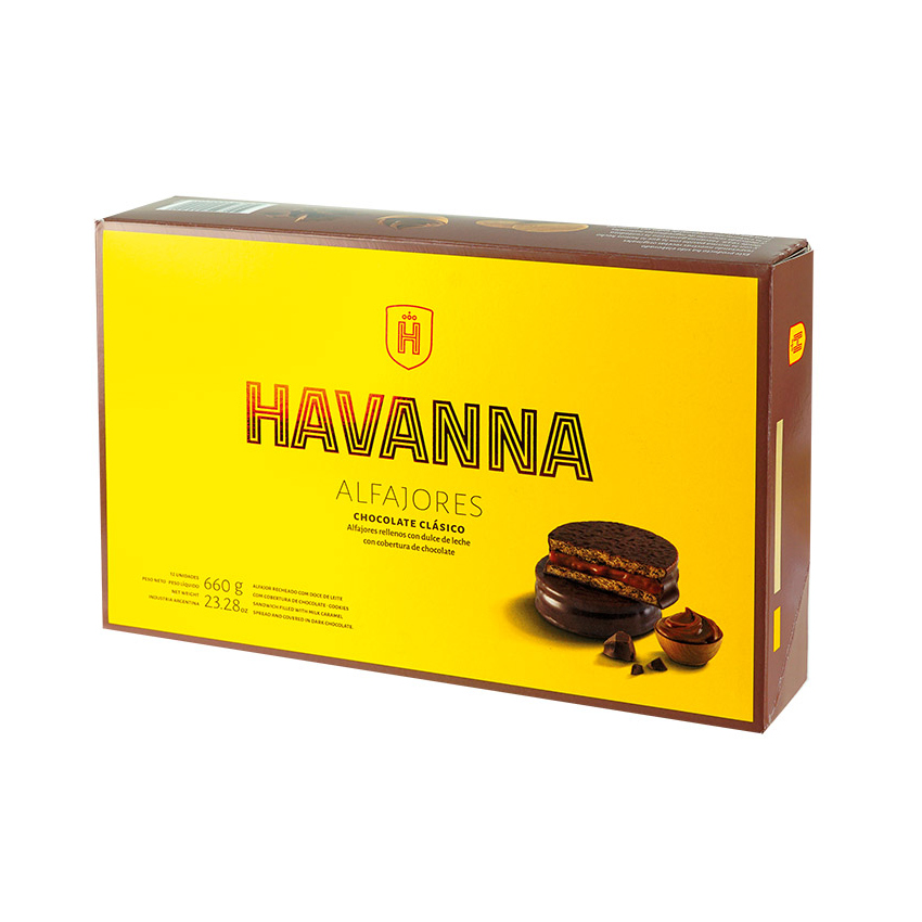 Alfajores Havanna Clásico Chocolate 12 unidades - Mate en Mano